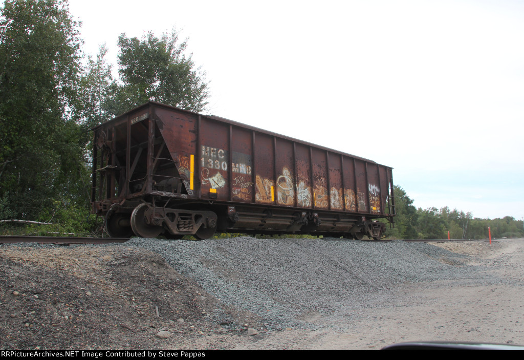 Ballast Car in Rigby Yard.